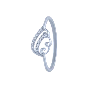14k (585) White Gold And Diamond Ring For Women