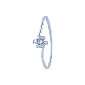 14k (585) White Gold And Diamond Ring For Women