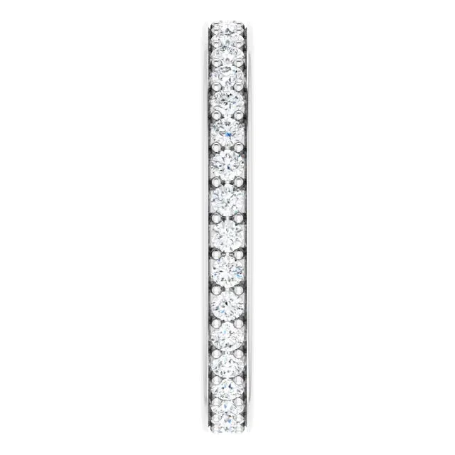 14K Gold 1.75 mm Diamond Round Eternity Band