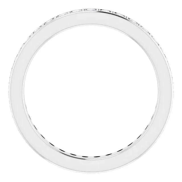 14K Gold 1.75 mm Diamond Round Eternity Band