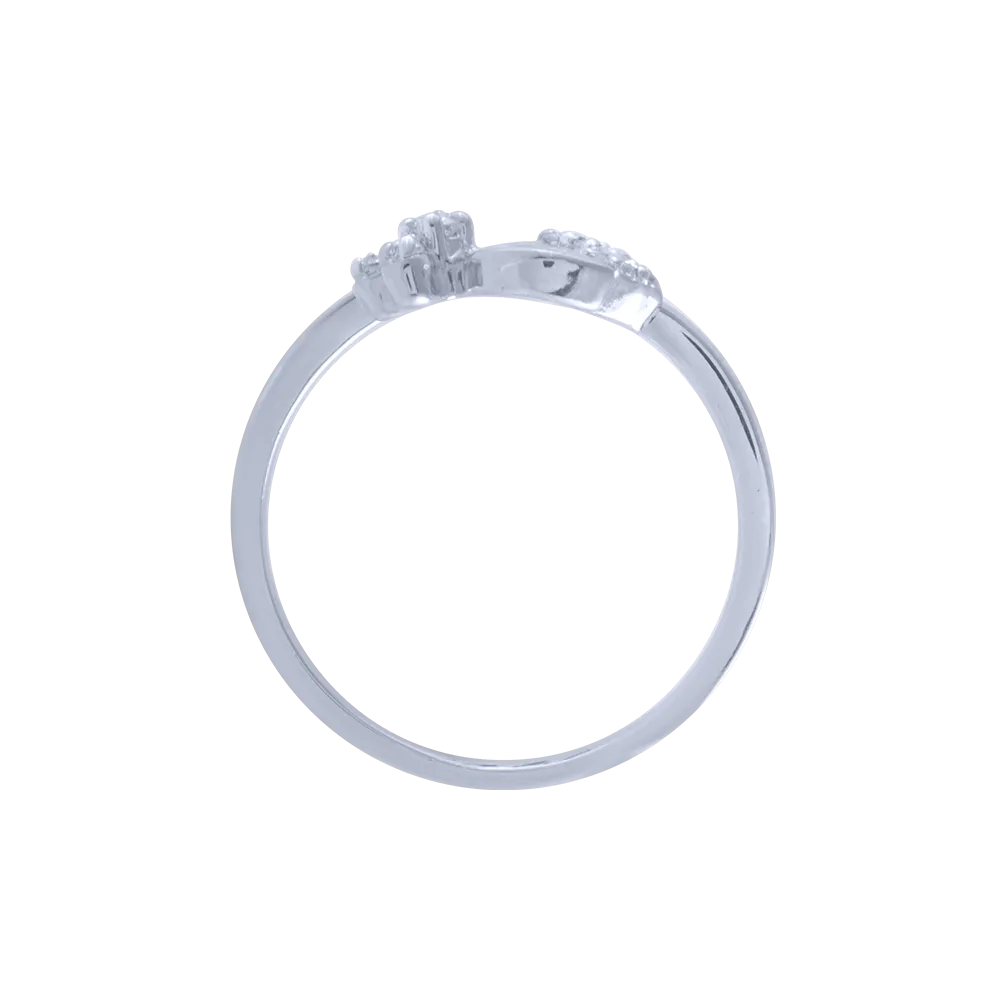 14KT (585) White Gold And Diamond Ring For Women