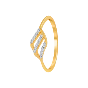 14KT (585) Yellow Gold And Diamond Ring For Women
