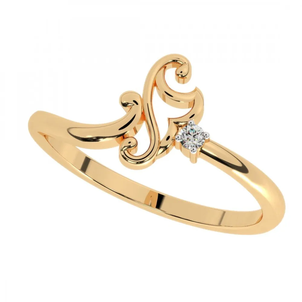 14KT (585) Yellow Gold Ring For Women
