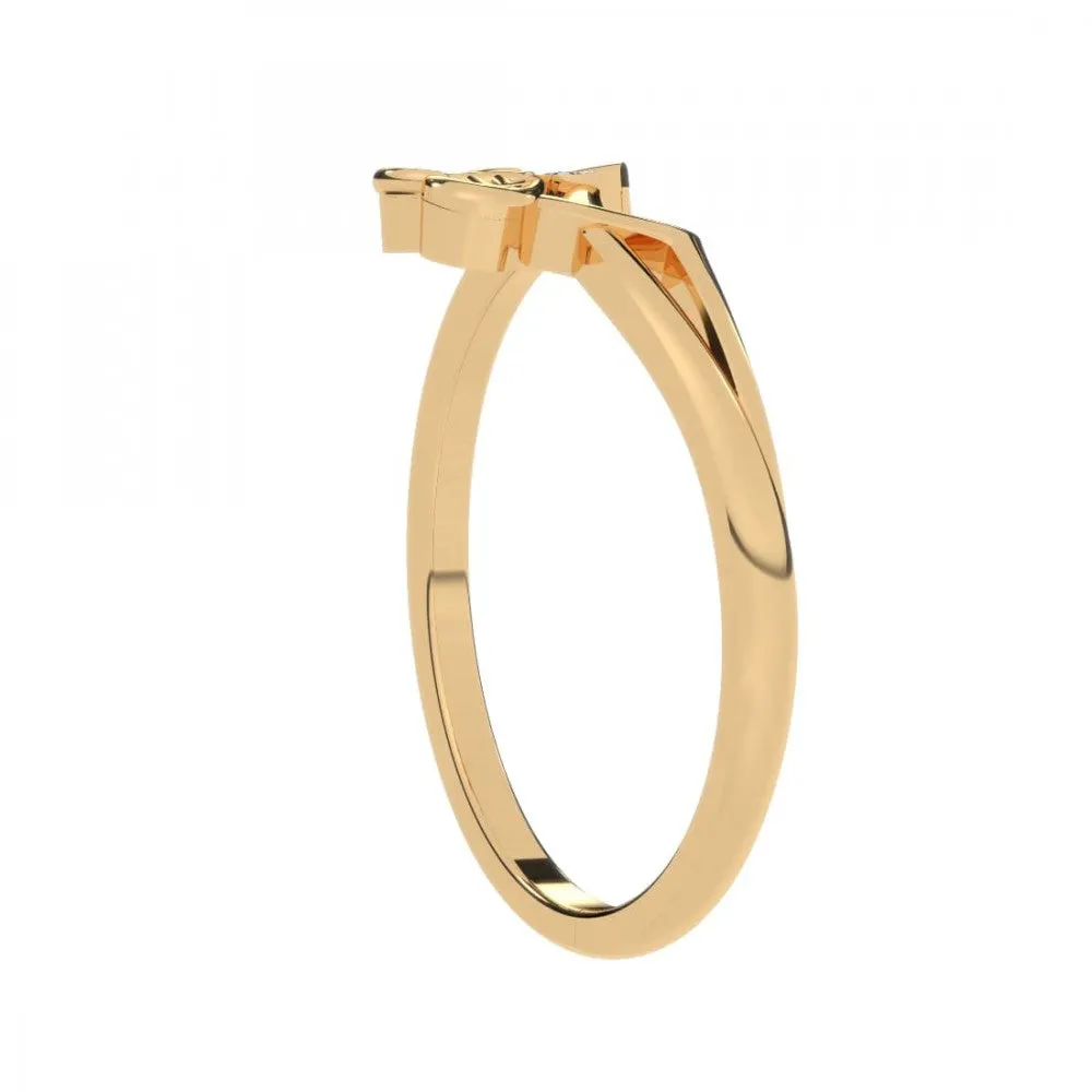 14KT (585) Yellow Gold Ring For Women