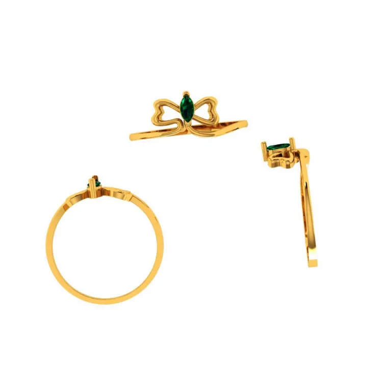14KT (585) Yellow Gold Ring For Women