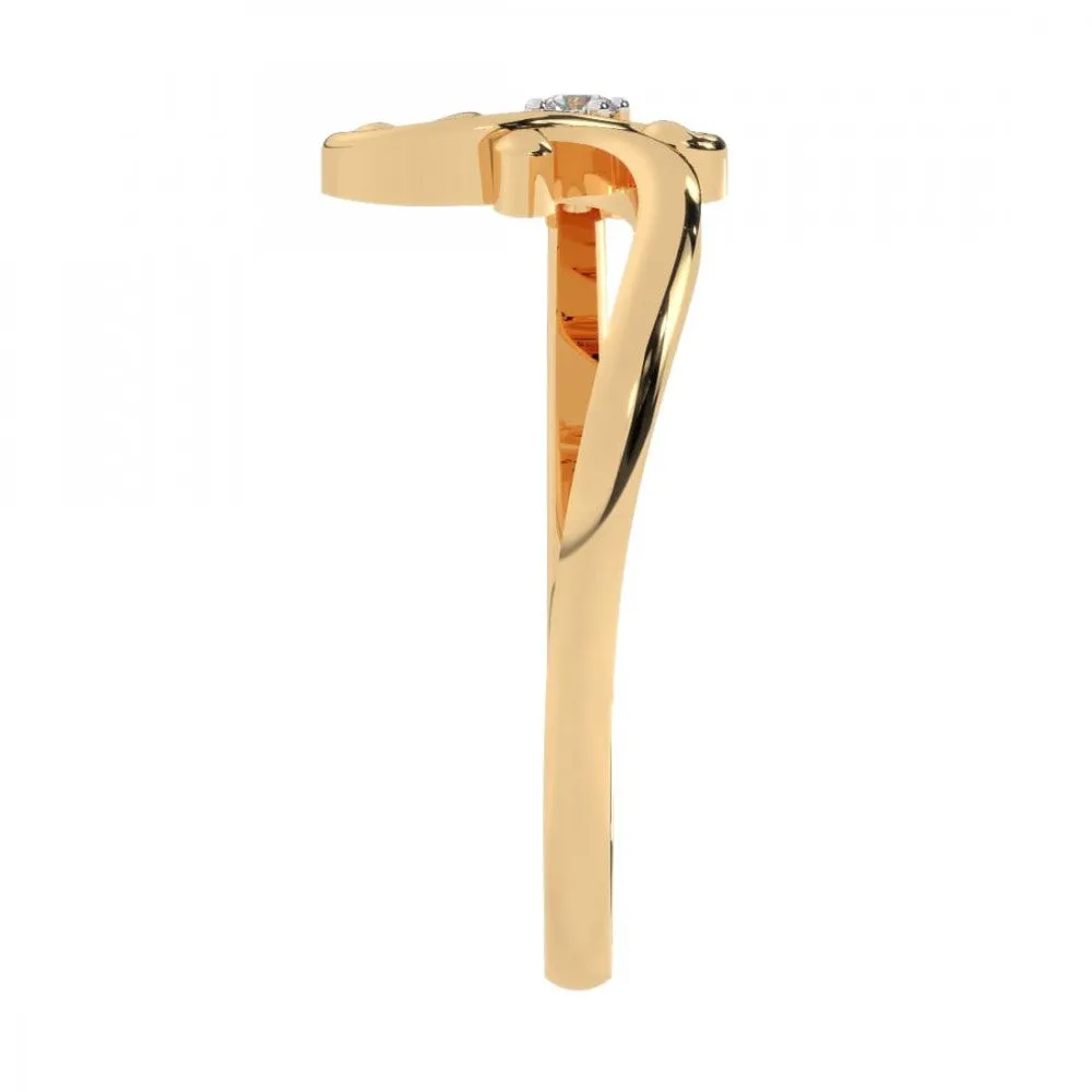 14KT (585) Yellow Gold Ring For Women