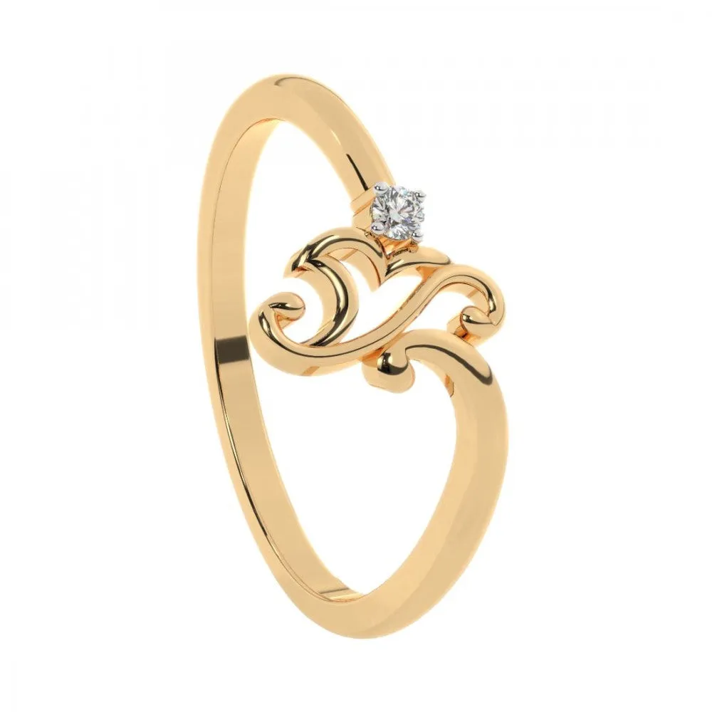 14KT (585) Yellow Gold Ring For Women