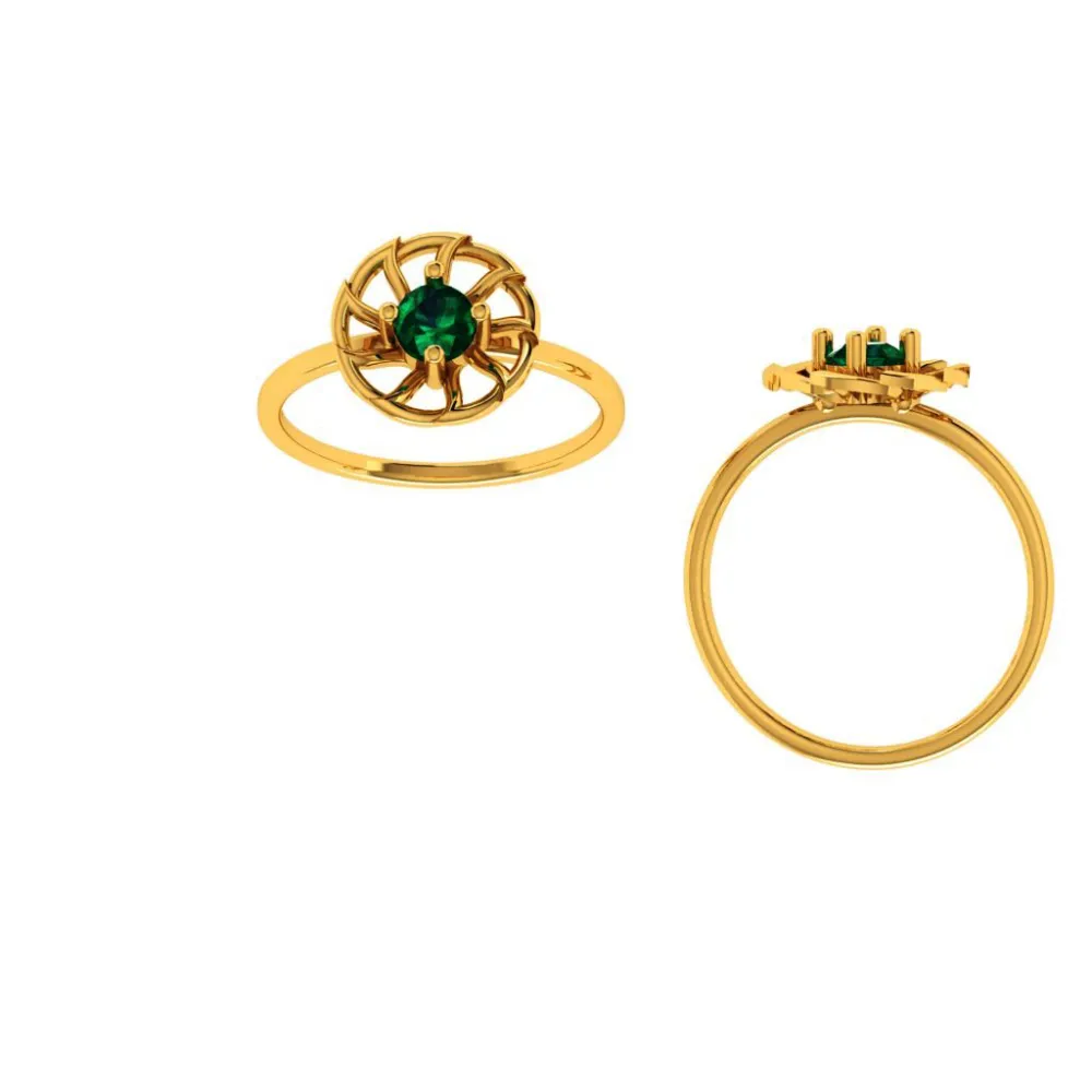 14KT (585) Yellow Gold Ring For Women