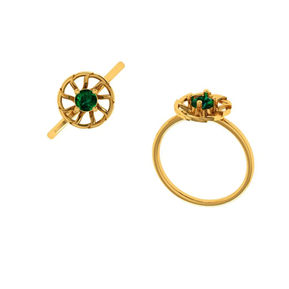 14KT (585) Yellow Gold Ring For Women