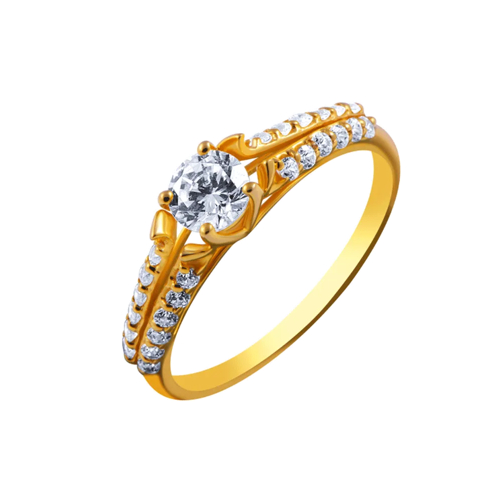 14KT (585) Yellow Gold Ring For Women