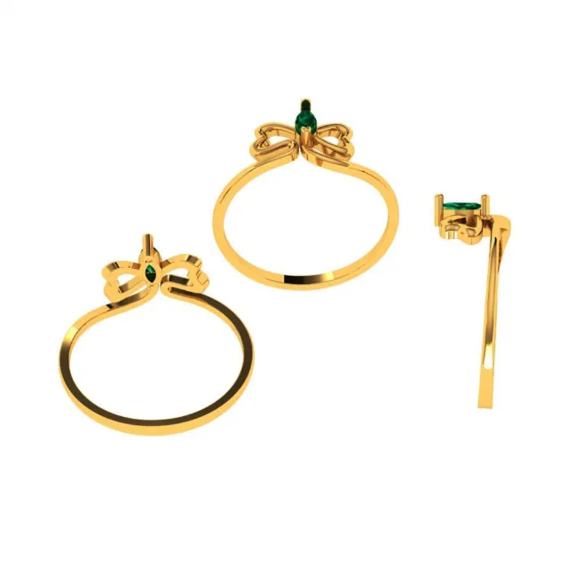 14KT (585) Yellow Gold Ring For Women