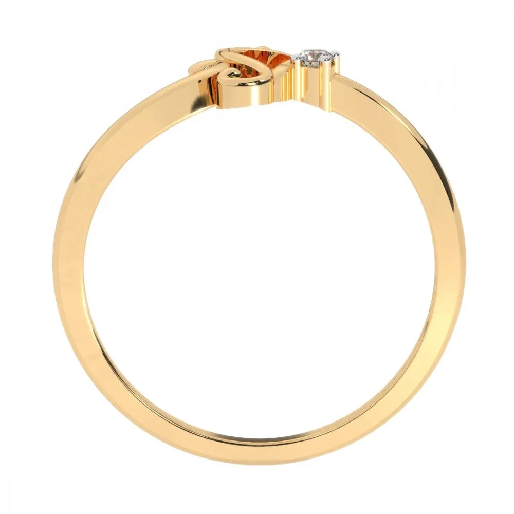 14KT (585) Yellow Gold Ring For Women