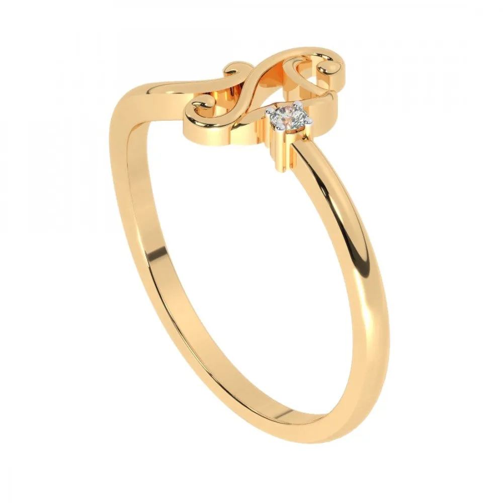 14KT (585) Yellow Gold Ring For Women