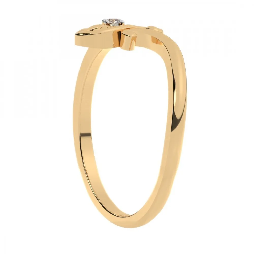 14KT (585) Yellow Gold Ring For Women