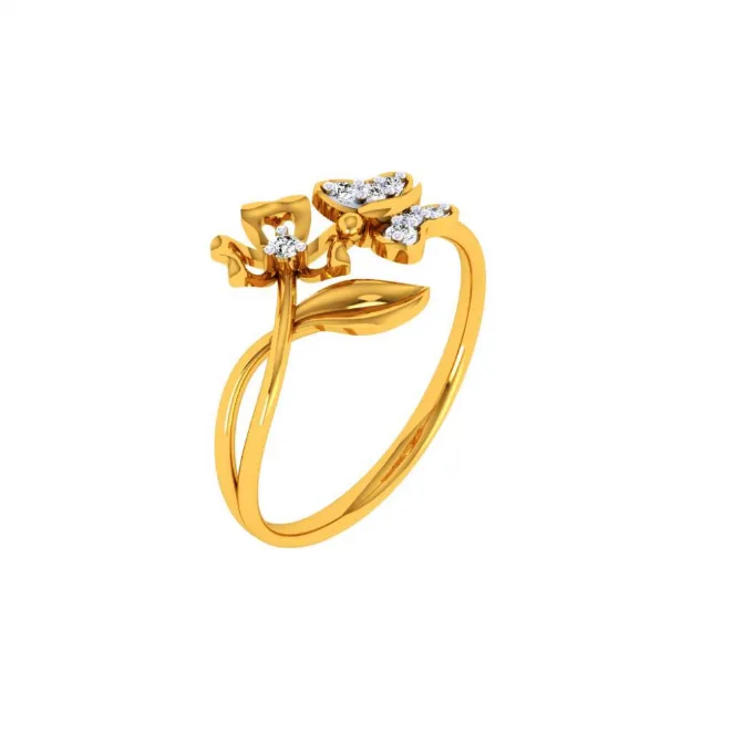 14KT (585) Yellow Gold Ring For Women