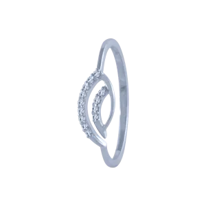 18k (750) White Gold And Diamond Ring For Women