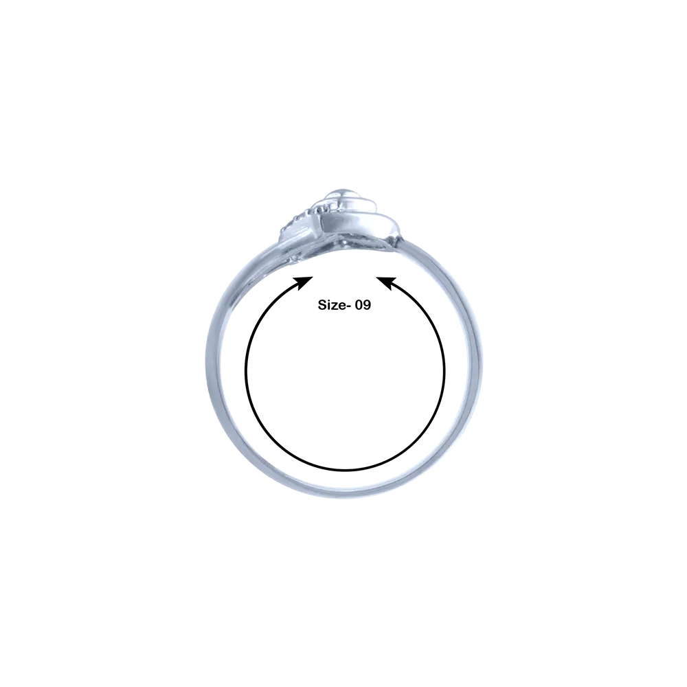18k (750) White Gold And Diamond Ring For Women