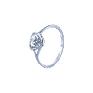 18k (750) White Gold And Diamond Ring For Women