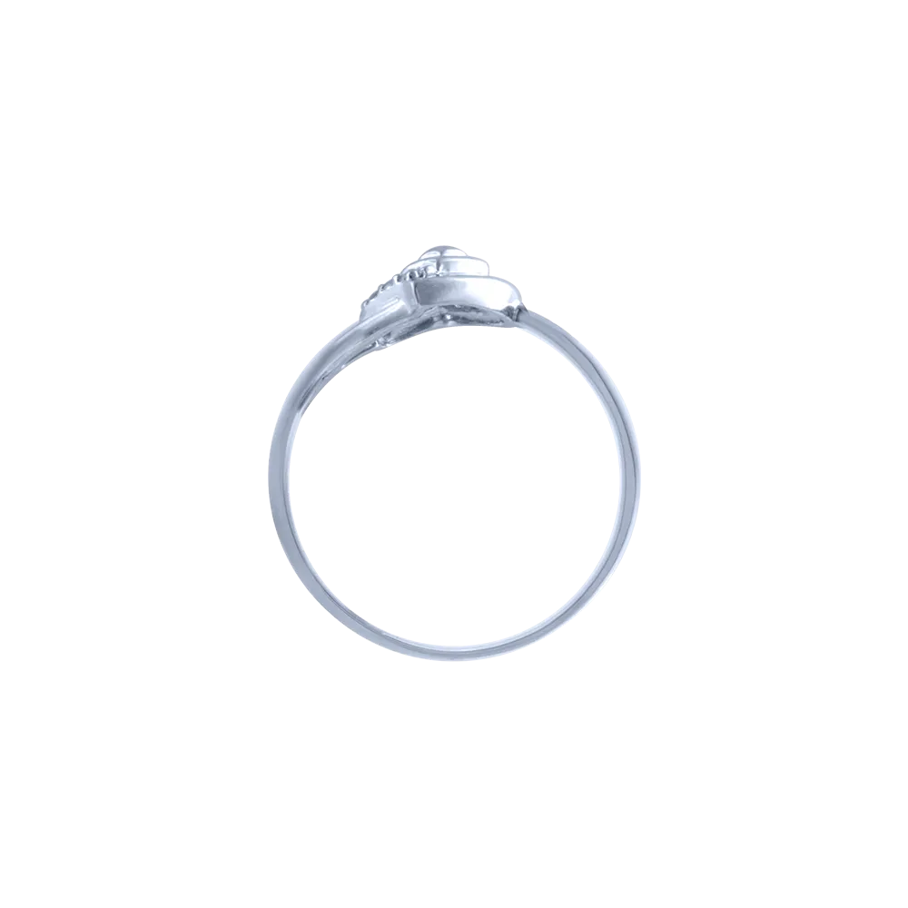 18k (750) White Gold And Diamond Ring For Women