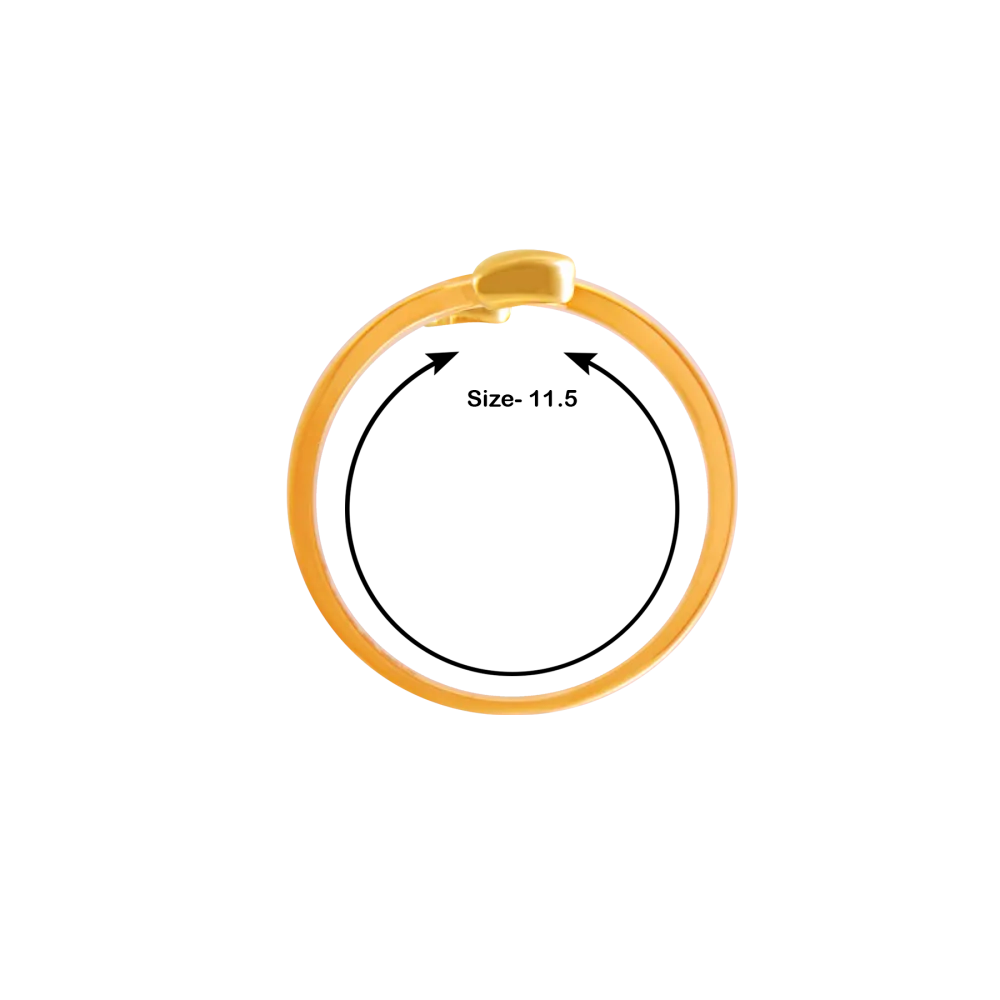 18k (750) Yellow Gold And Diamond Ring For Women