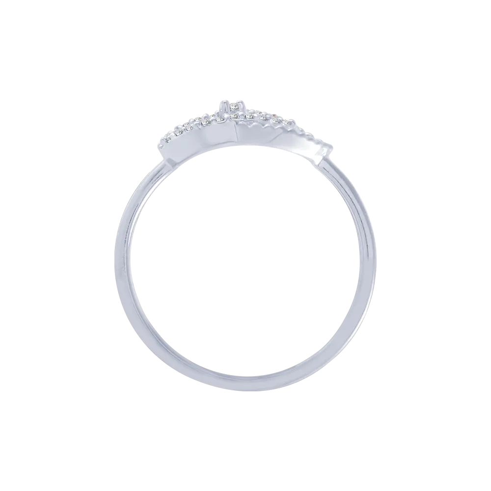 18KT (750) White Gold And Diamond Ring For Women