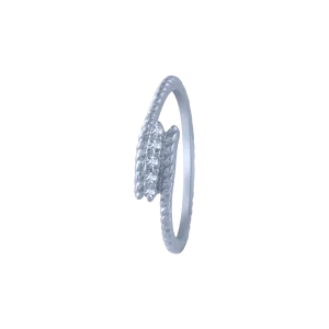 18KT (750) White Gold And Diamond Ring For Women