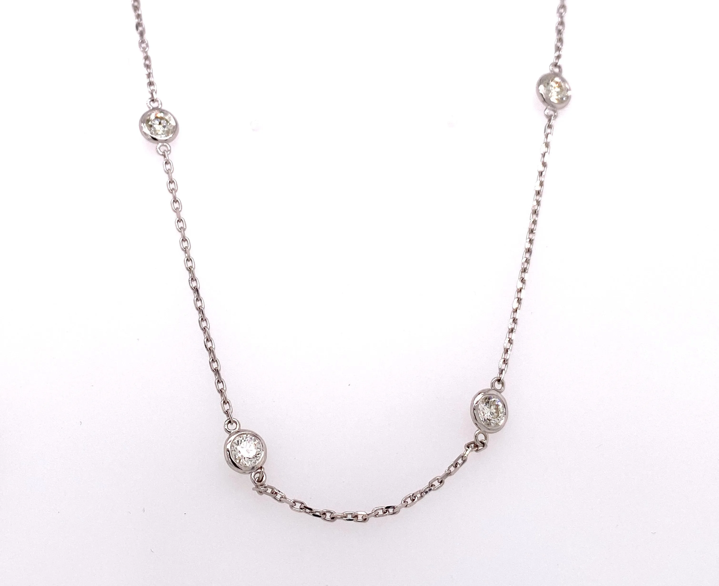 18" diamond by the yard necklace