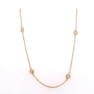 18" Diamond By The Yard Necklace