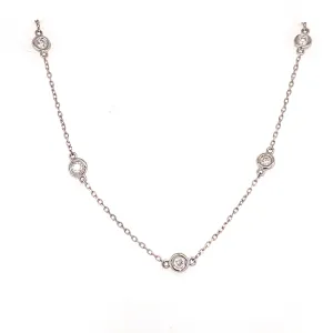 18" diamond by the yard necklace