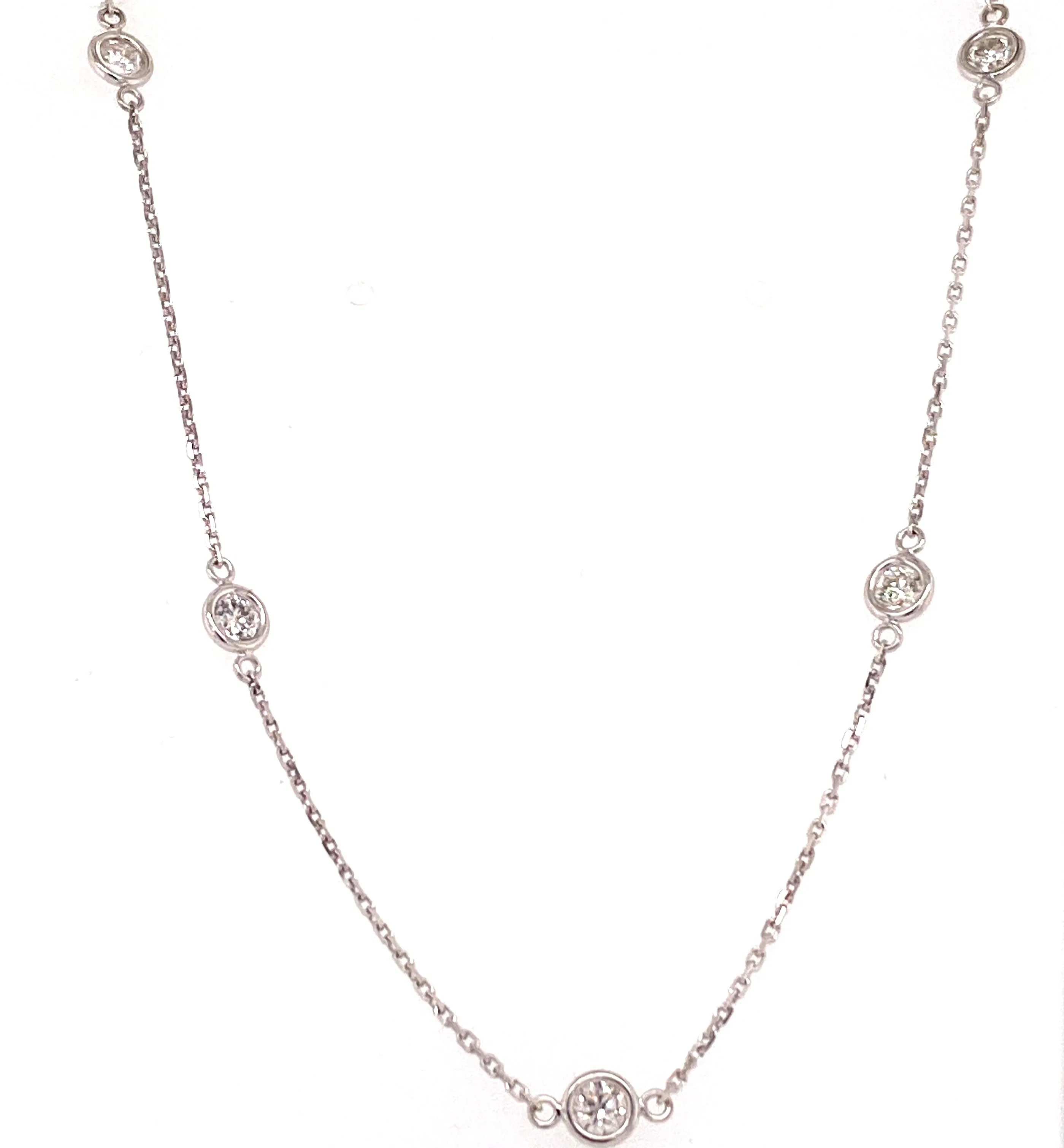 18" diamond by the yard necklace