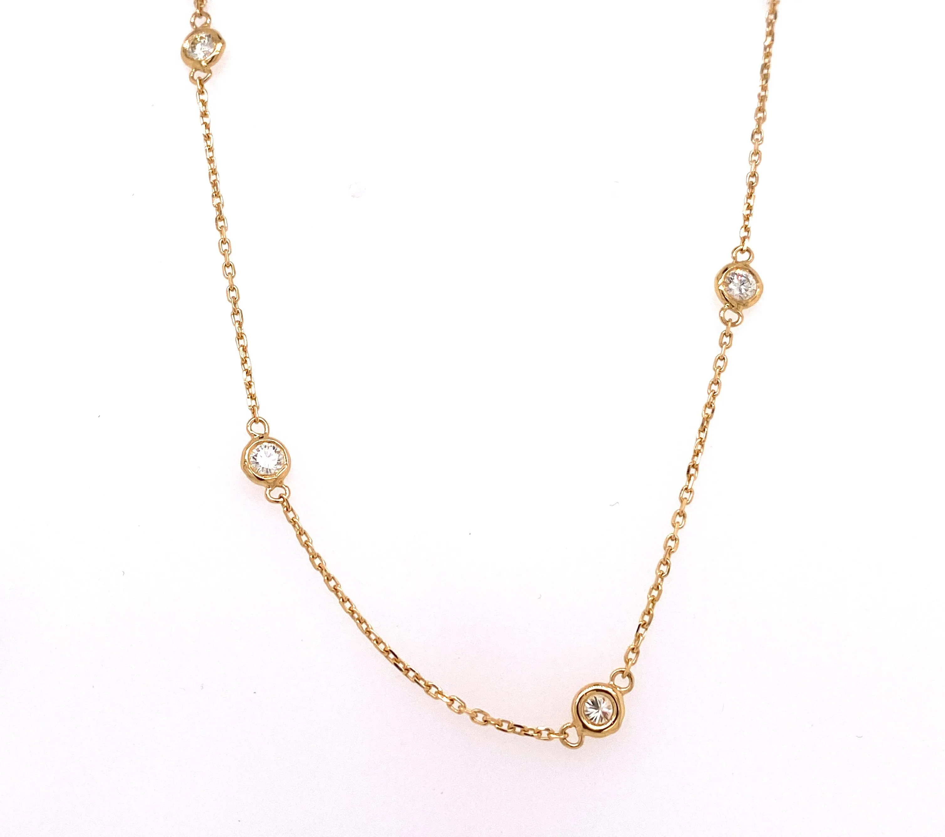 18" diamond by the yard necklace