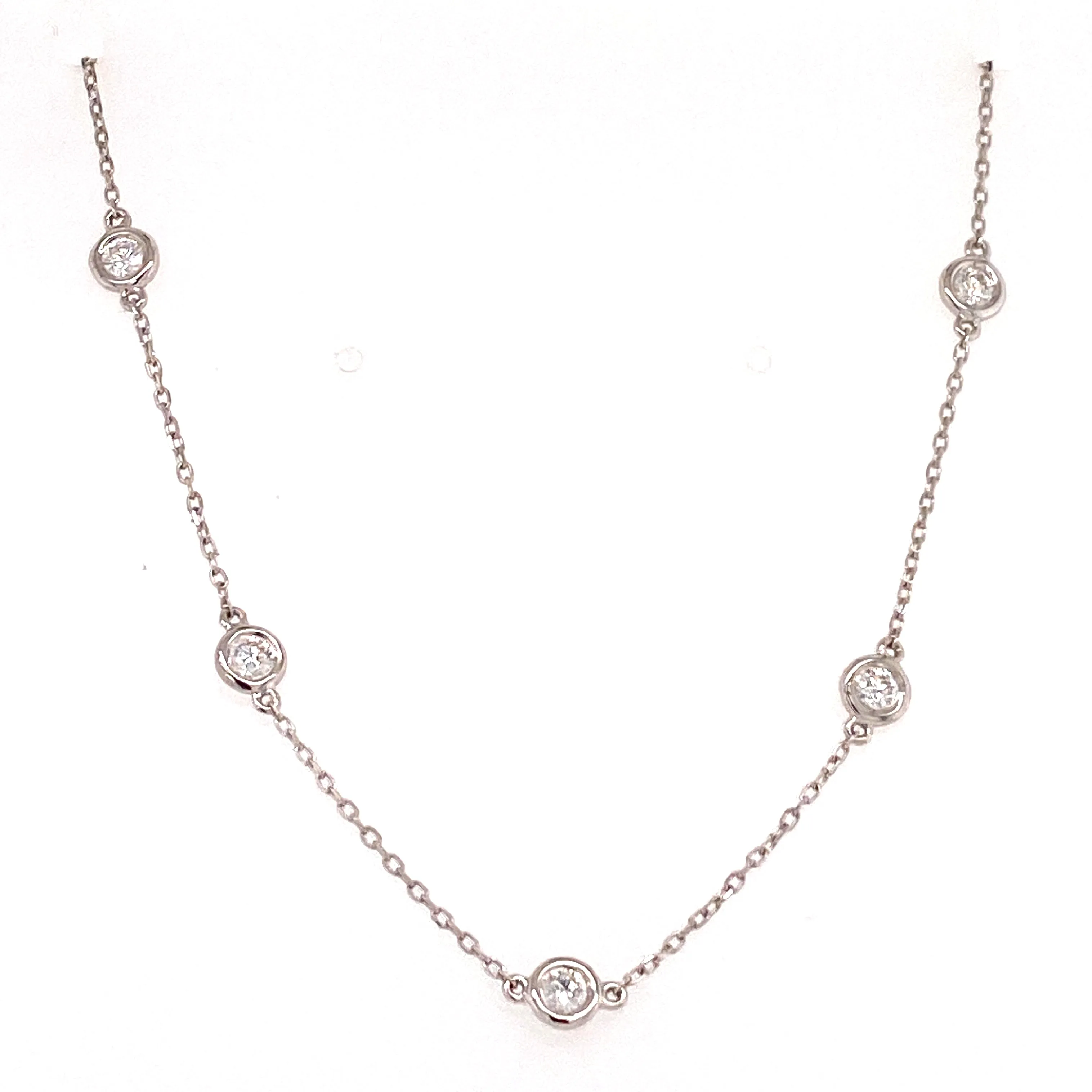 18" diamond by the yard necklace