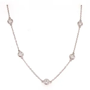 18" diamond by the yard necklace