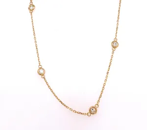 18" diamond by the yard necklace