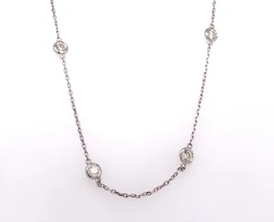 18" diamond by the yard necklace