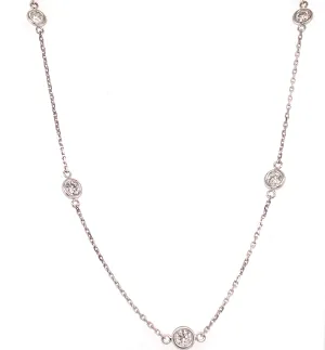 18" diamond by the yard necklace