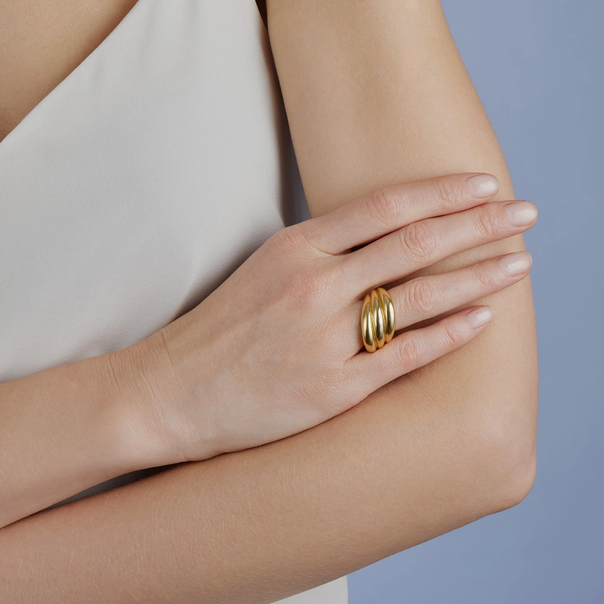 1970s Chaumet Paris 18K Gold Ring