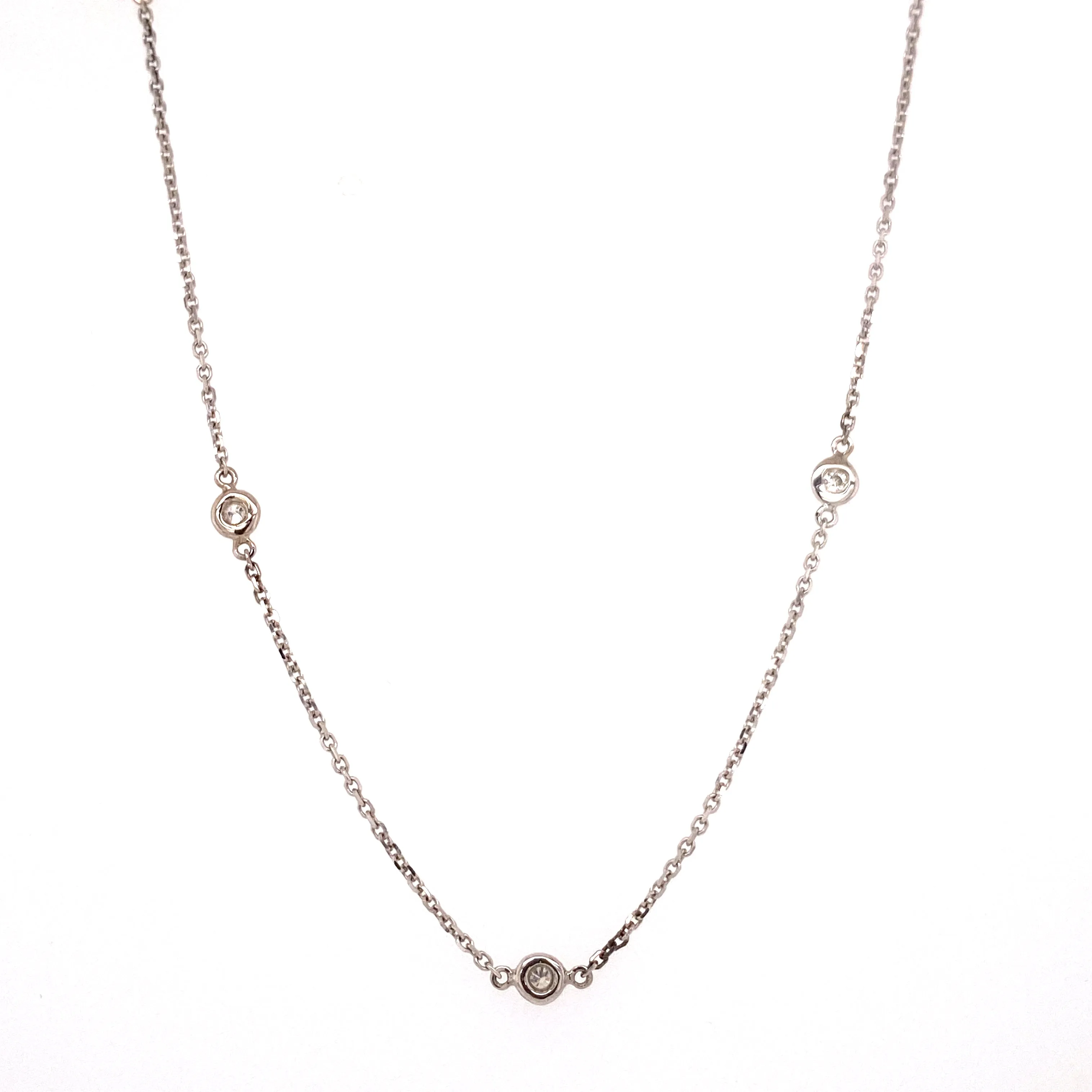 24" Diamond By The Yard Necklace