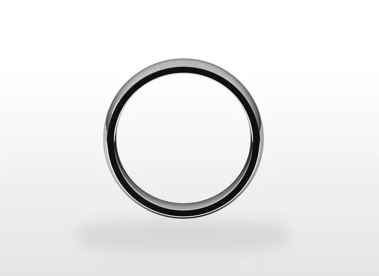 5 MM Half Round Light Comfort Fit 14k Gold Classic Wedding Band