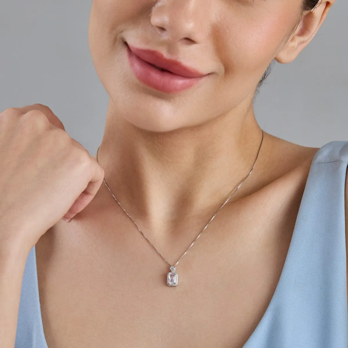 92.5 Silver Pendant with Chain  182969