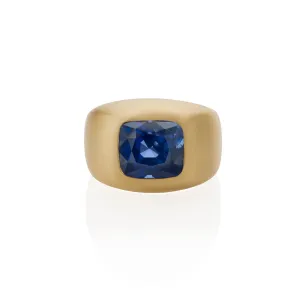 AGL No-Heat Kashmir Sapphire Ring