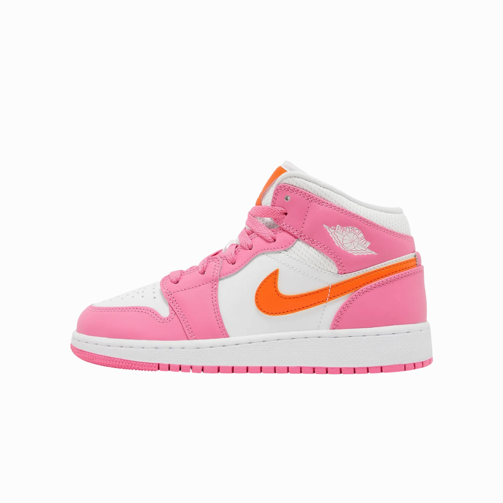 Air Jordan 1 Mid Pinksicle Safety Orange (GS)