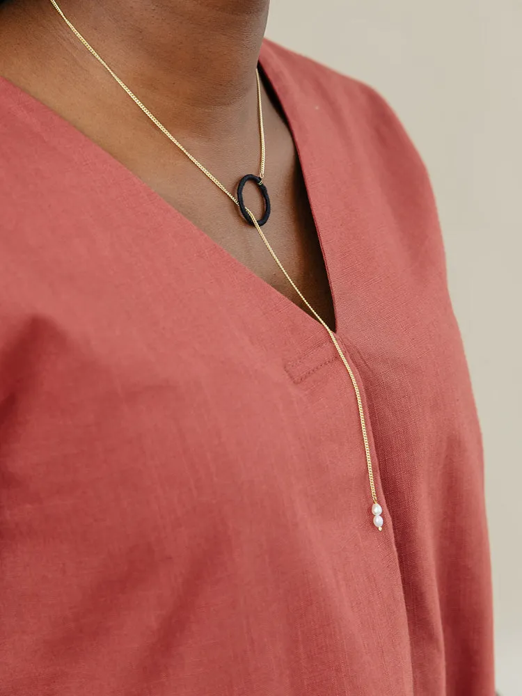 Alexandra Lariat Necklace - Gold