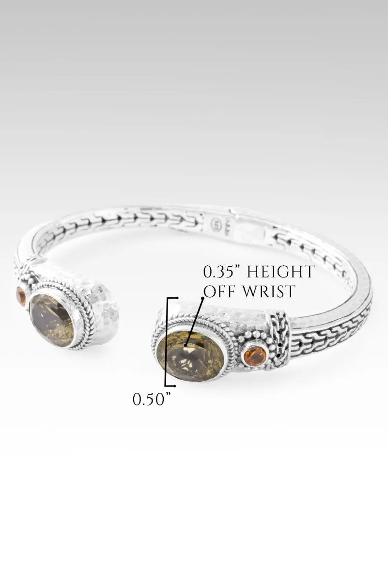 Always Treasured Tip-to-Tip Bracelet? in Olive Quartz & Citrine
