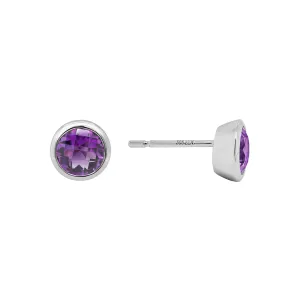Amethyst Stud Earrings