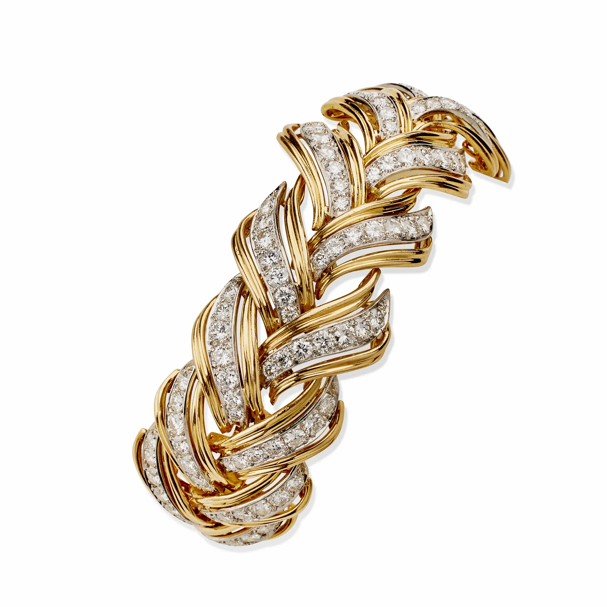 Andr Vassort Gold and Diamond Bracelet
