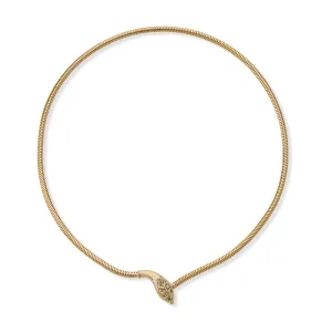 Antique 18K Gold Snake Necklace