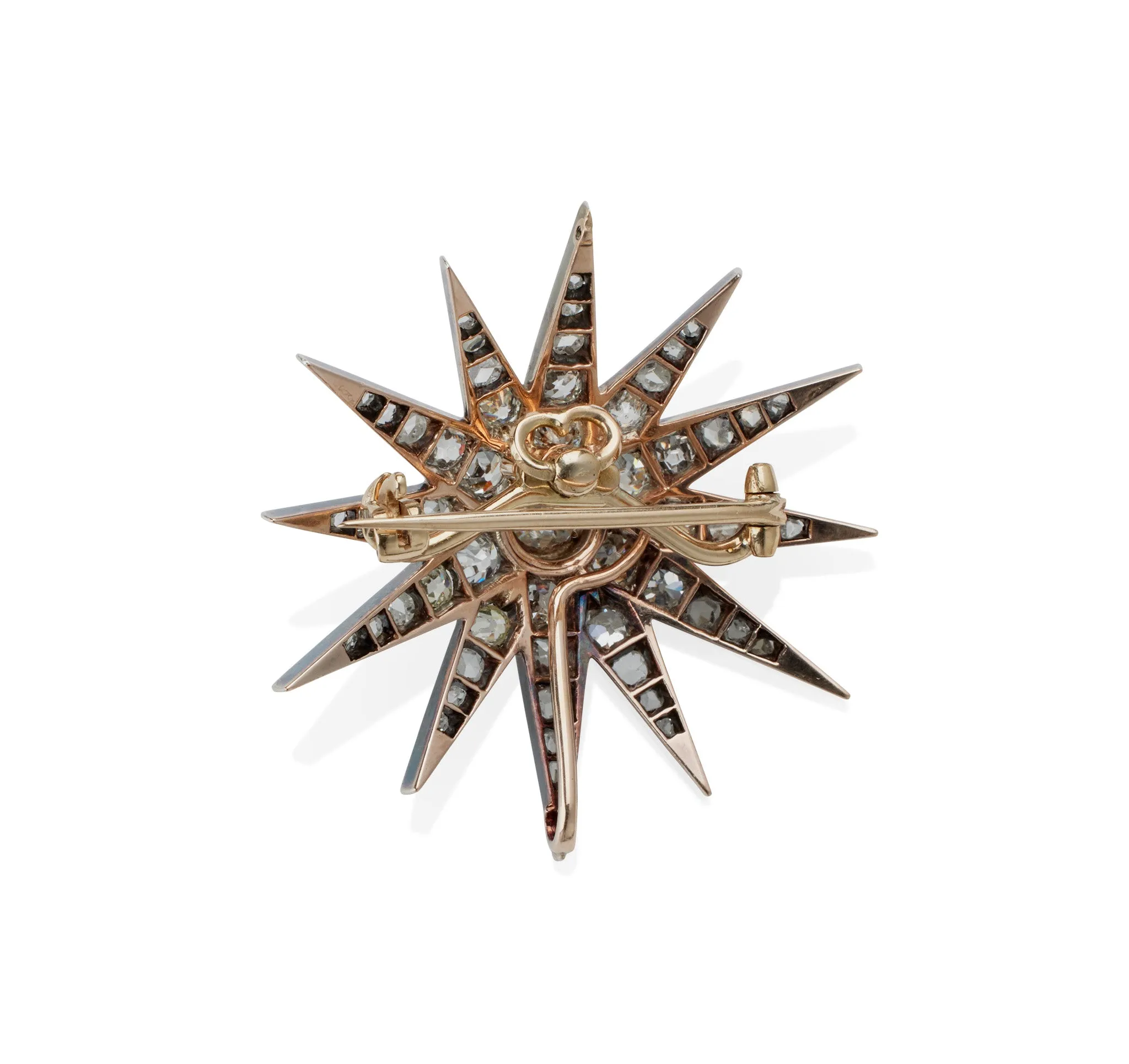 Antique Diamond Star Brooch