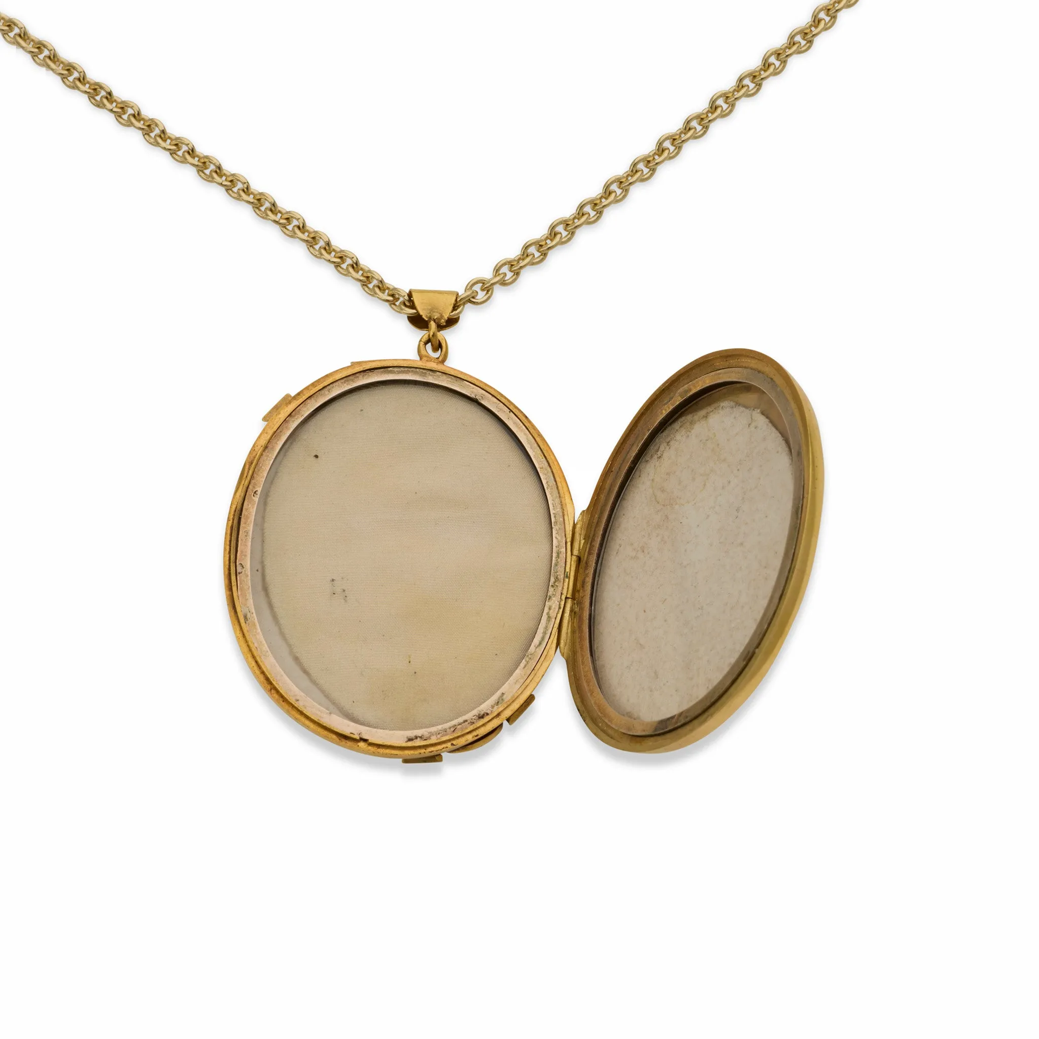 Antique Turquoise and Seed Pearl Pendant Locket