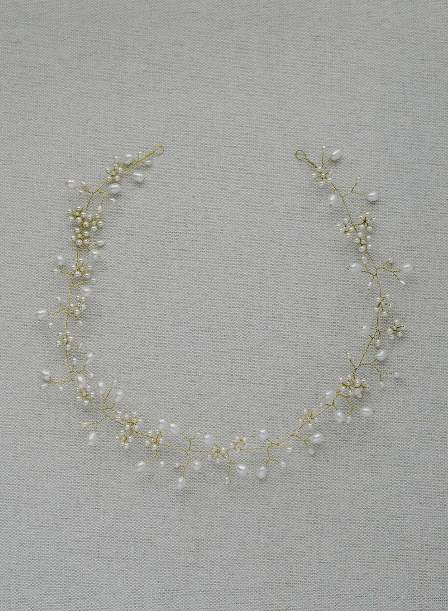 Baby's breath freshwater dainty hair vine - Style #2409